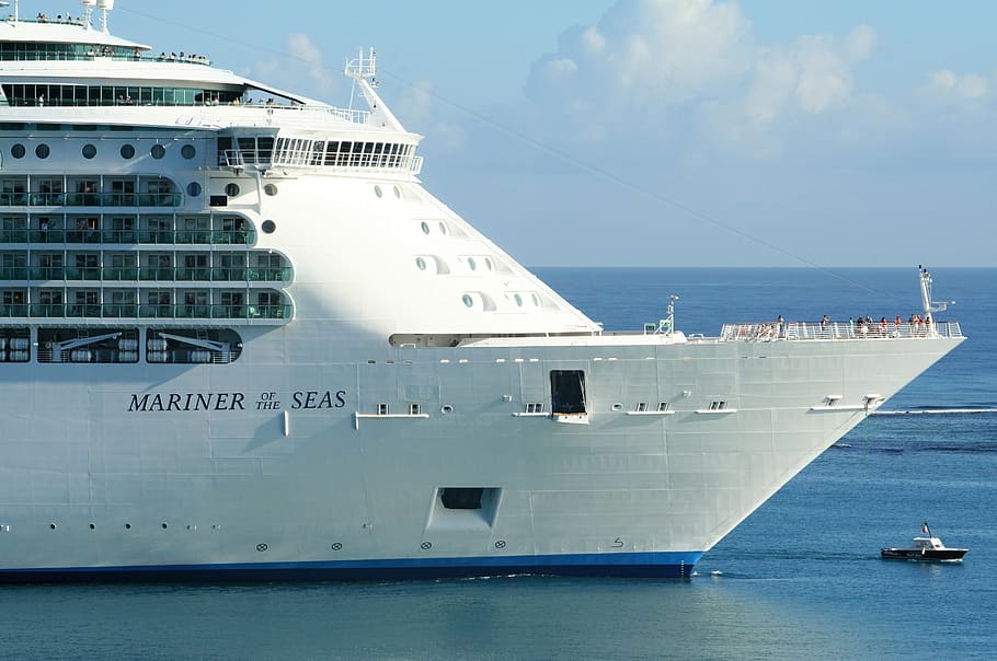 white, cruise ship, ahead, cruise, ship, holiday, boot, ocean, travel, holidays