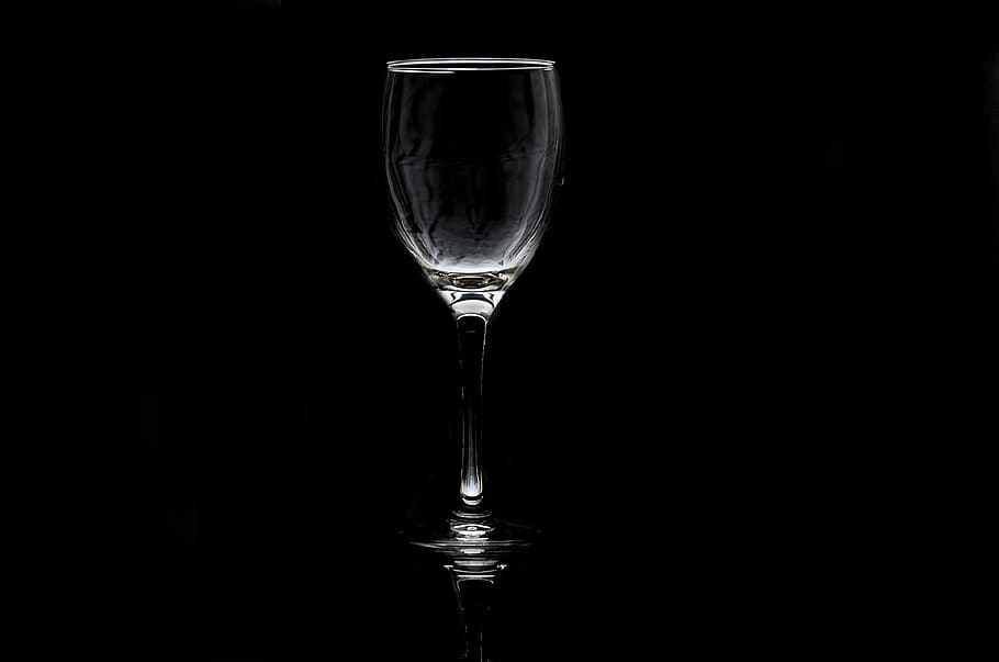 glass, wine, background, black, crystal, food and drink, refreshment, drink, black background, studio shot