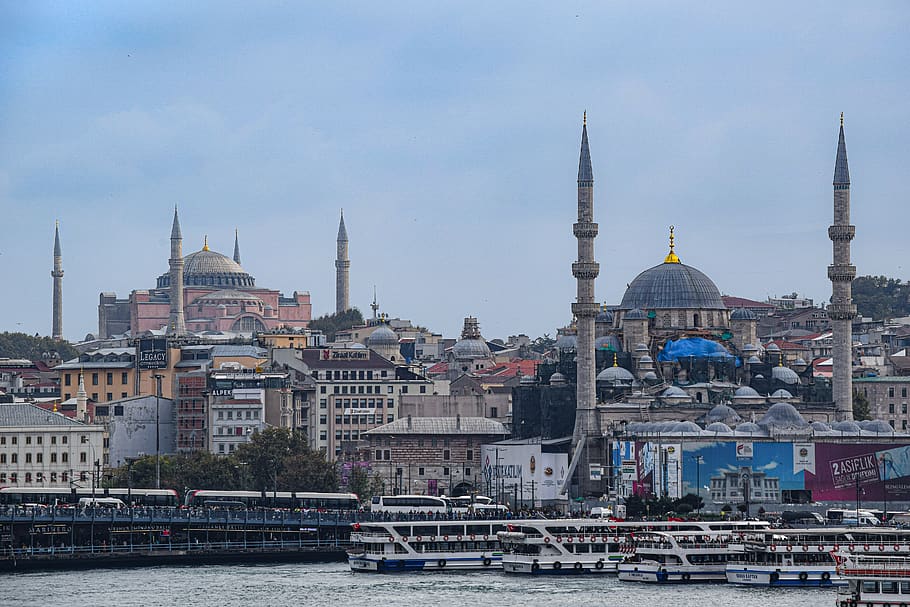 turkey, mosque, istanbul, islam, minaret, bosphorus, tourism, building, sights, suleymaniye mosque