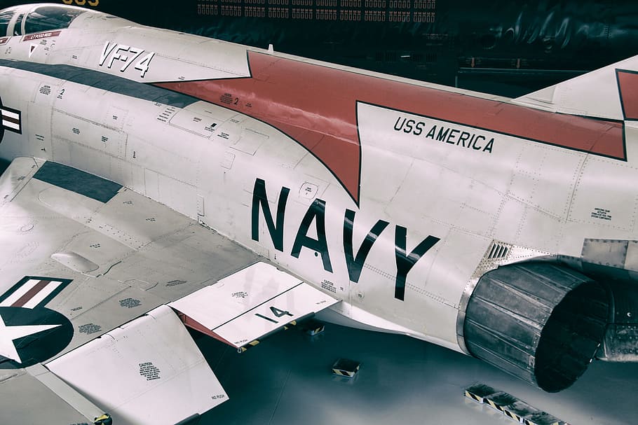 viejo, nosotros, avión de combate naval, capturado, museo del aire de duxford, imagen, marina de los EE. UU., avión de combate, Duxford, museo