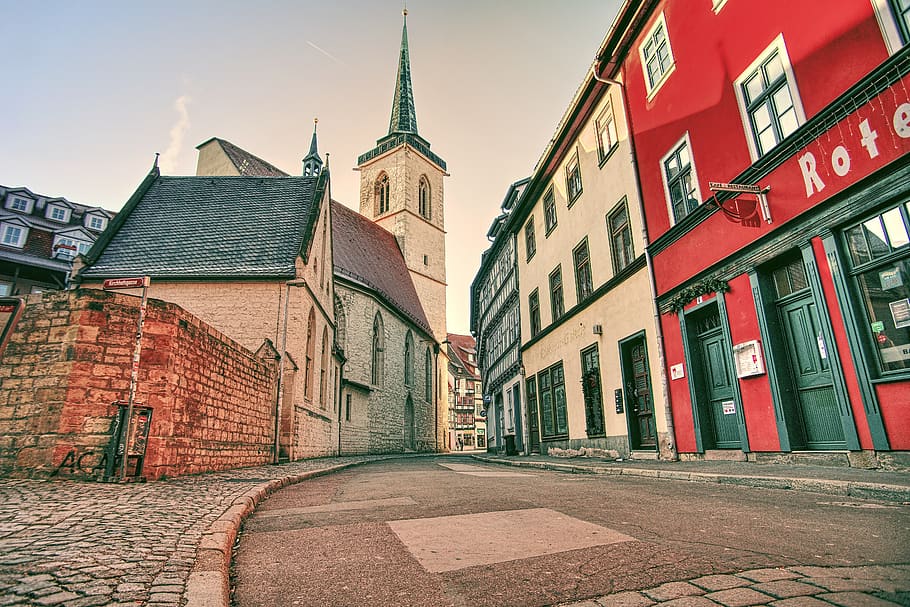 Europa, Alemania, Turingia, Erfurt, arquitectura, edad media, turismo, hito, ciudad, iglesia