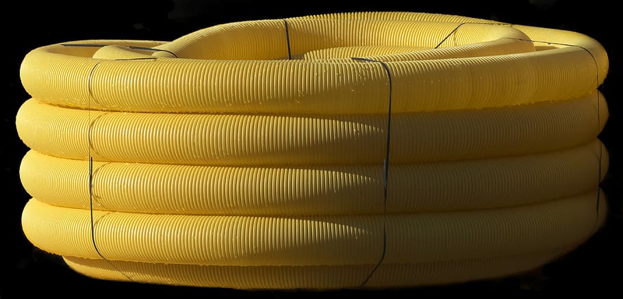 drain pipe, flexible, coiled, role, pvc, drainage pipe, drainage, tube, wrapped, plastic
