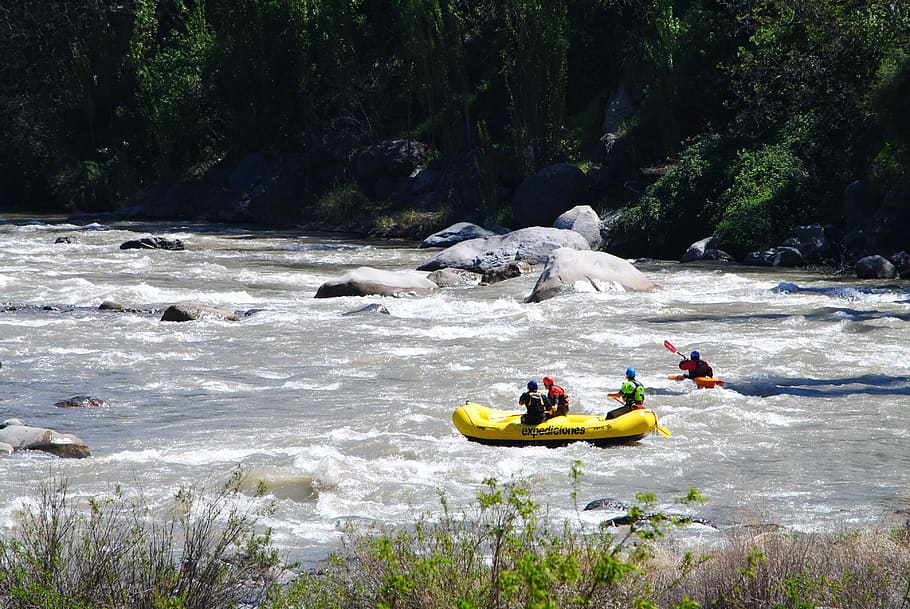 Chile, Maipo, Rafting, Sport, adventure, river, day, leisure activity, outdoors, oar