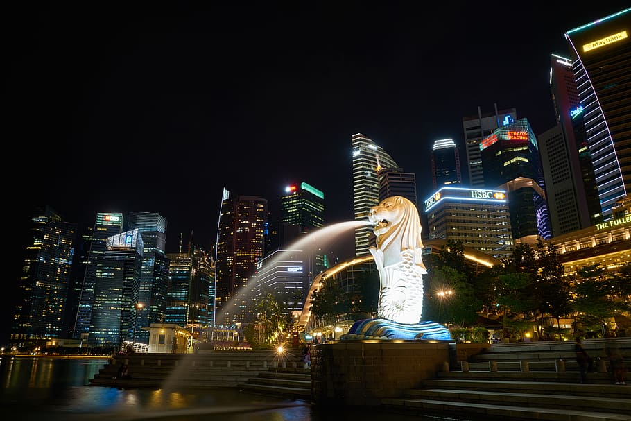 Singapur, ciudad, rascacielos, viajes, arquitectura, asiático, hermoso, edificio, excelente, edificios