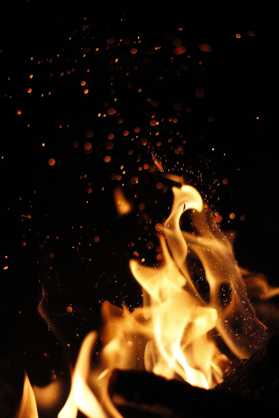 api, panas, kecepatan tinggi, api unggun, menyala, energi, kuning, hangat, ledakan, pembakaran