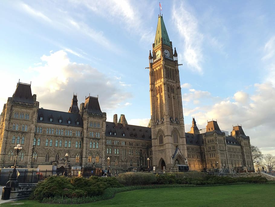 Canadá, Parlamento, Governo, Ottawa, arquitetura, exterior do edifício, nuvem - céu, história, destinos de viagem, céu