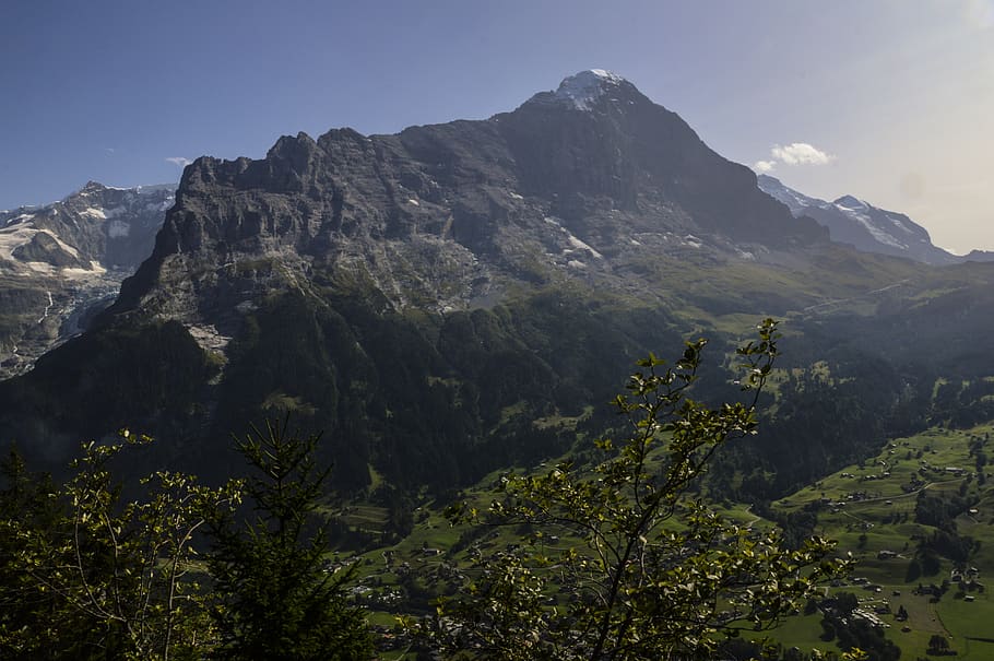 eiger north face, grindelwald, swiss alps, wetterhorn, kleine scheidegg, switzerland, north wall, alpine, mountains, snow