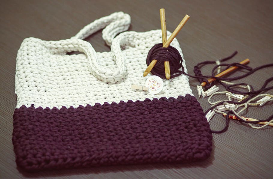 bag, crocheting, yarn, diy, knitting, hand made, thread, hobby, hook, cotton