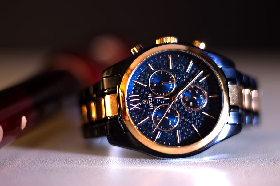clock, wristwatch, gold, time, close-up, watch, accuracy, metal, macro, extreme close-up