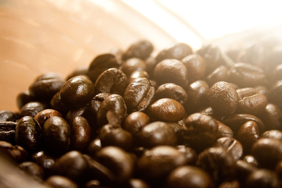 pile, coffee beans, coffee, roasted, aroma, brown, caffeine, espresso, beans, cafe