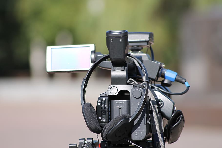 tv, camera, camcorder, technology, focus on foreground, communication, photography themes, day, wireless technology, close-up