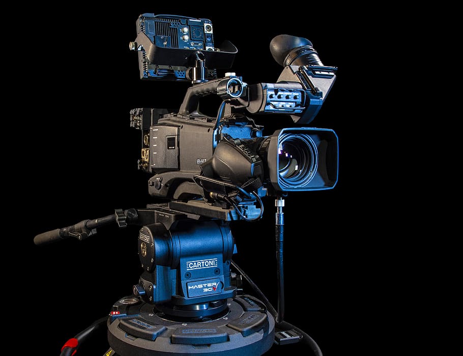 camera, dramatic light, ped, pedestal, tv, television, video, recording, technology, photography themes