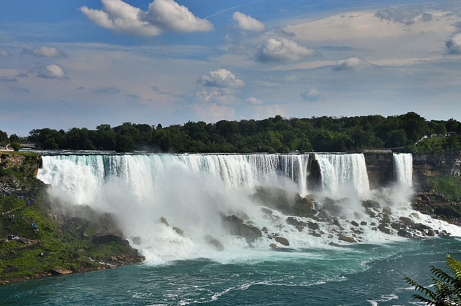 waterfalls during daytime, Niagara Falls, Usa, View, motion, water, nature, waterfall, beauty in nature, scenics - nature