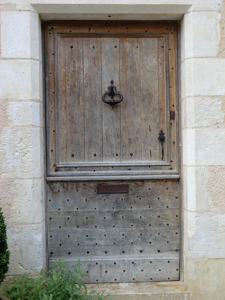 french, wooden, door, france, closed, wood - material, building exterior, architecture, built structure, day
