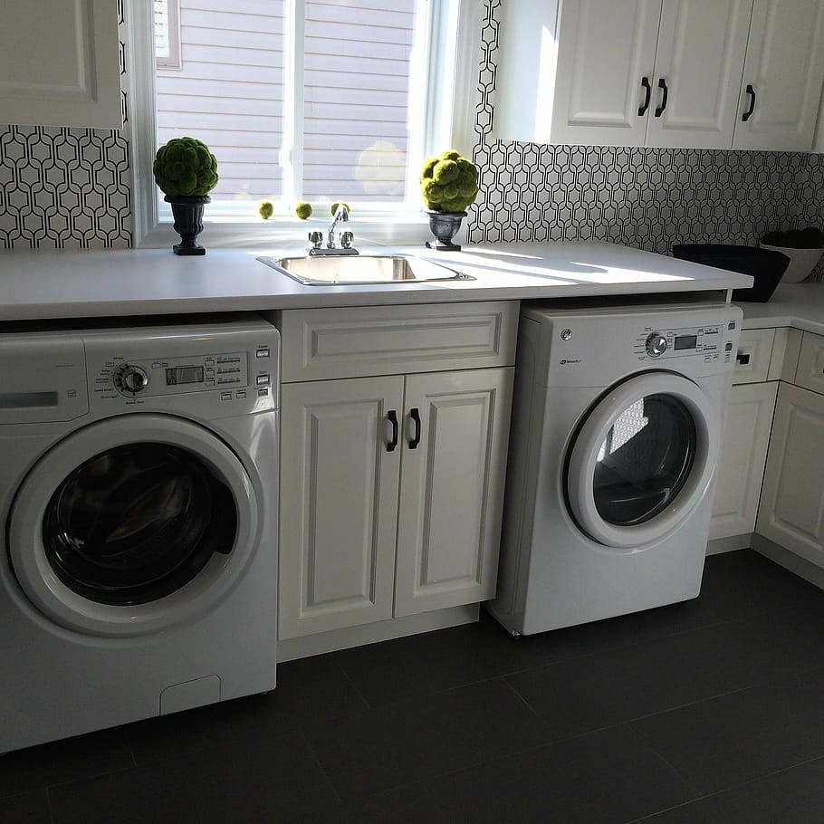 Real-Estate, Collection, sam farmaha, washing machine, indoors, laundry, white color, domestic room, home interior, household equipment