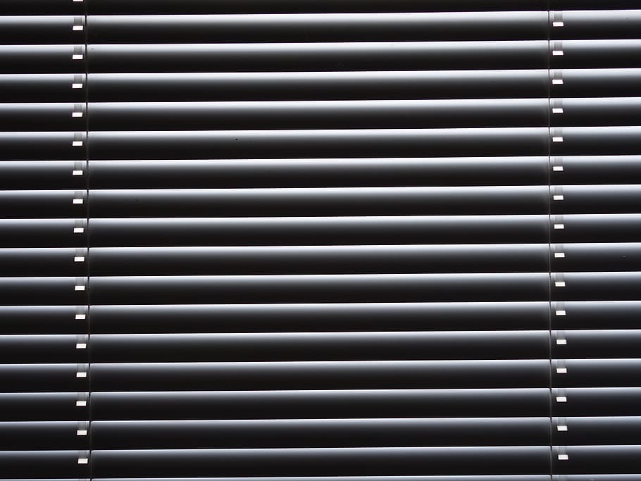 venetian blinds, sun visor, stripes, grey, course, shades of gray, pattern, background, sun protection, shadow