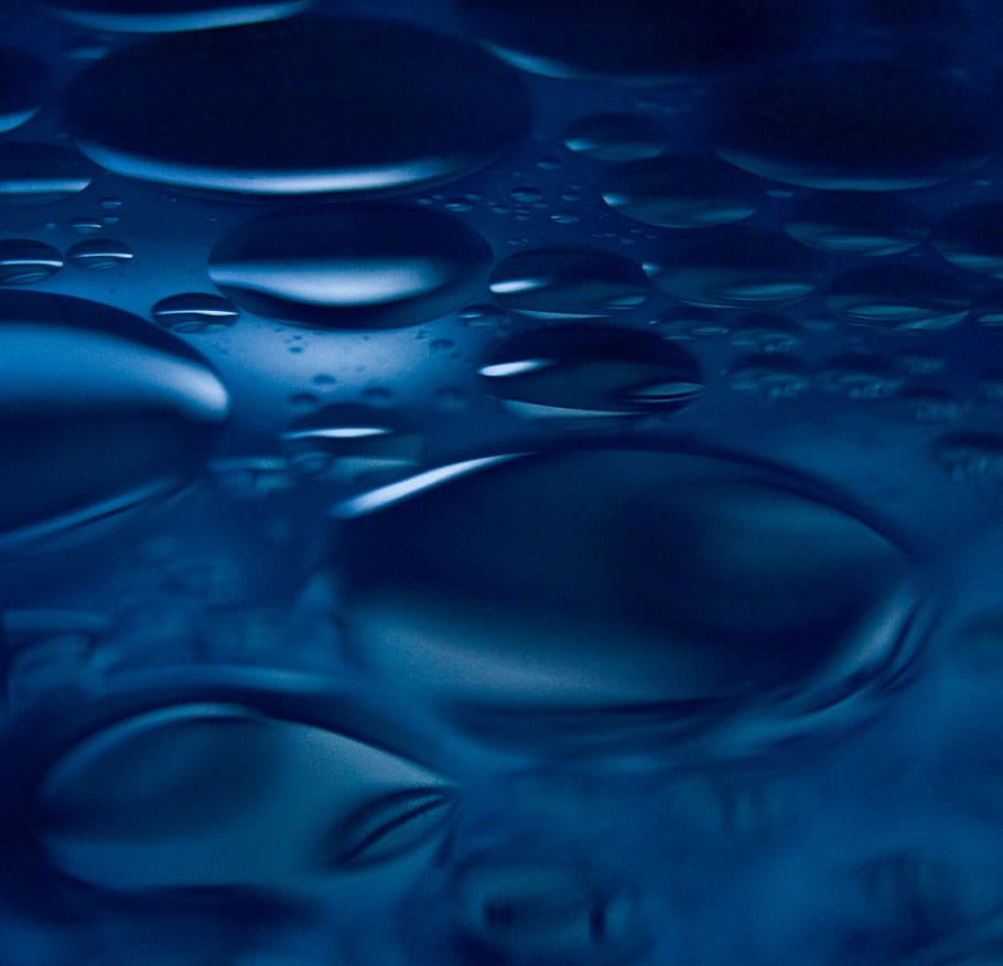 liquidez, gota, molhado, turquesa, água, azul, luz, frio, chuva, escuro