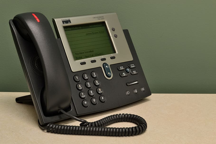 negro, gris, teléfono de escritorio, teléfono, soporte técnico, cisco, comunicación, cliente, llamada, centro