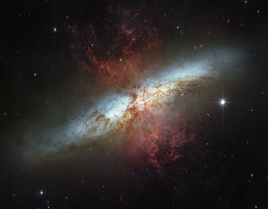 ミルキーウェイズ銀河, メシエ82, NGC 3034, M82, 渦巻銀河, 星座大熊, M 82, 不規則銀河, 星空, 宇宙