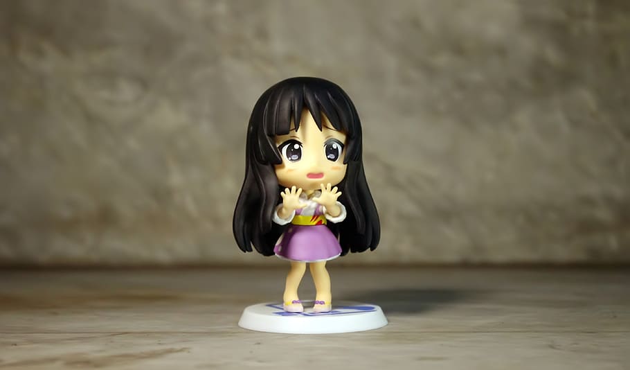 young student pink, girl, female, toy, figurine, cute, small, japanese, anime, cartoon