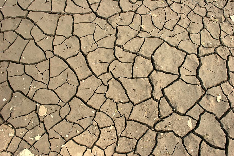 suelo marrón, suelo, agrietado, seco, desierto, naturaleza, sequía, tierra, suciedad, clima árido