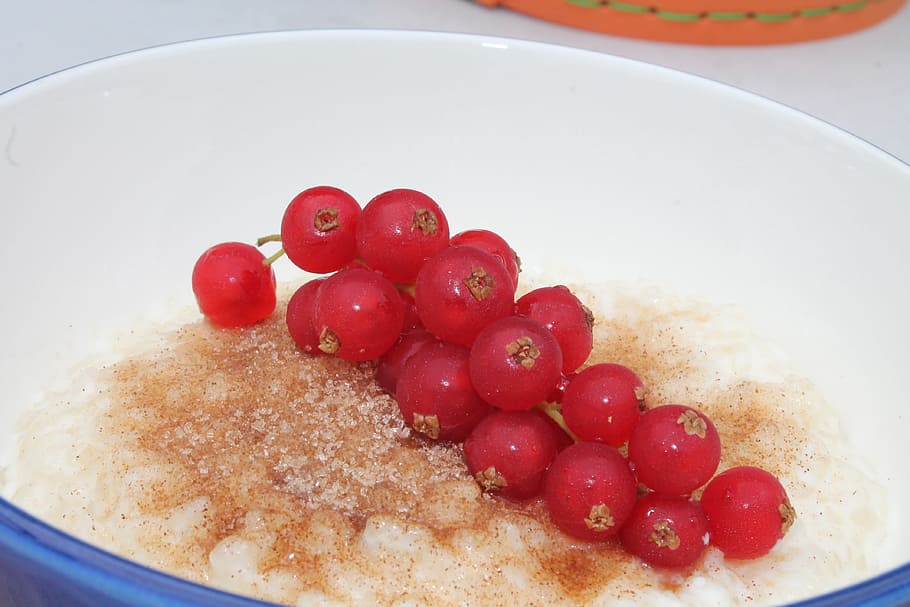 Rice Pudding, Dessert, Sweet, Delicious, cook, food and drink, fruit, food, bowl, freshness