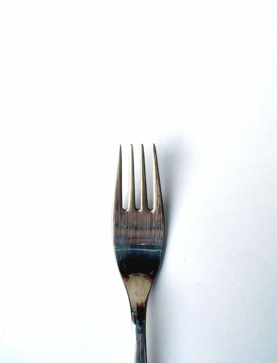 Fork, Cutlery, Cover, Metal, Eat, Close, small fork, cake fork, metal fork, isolated