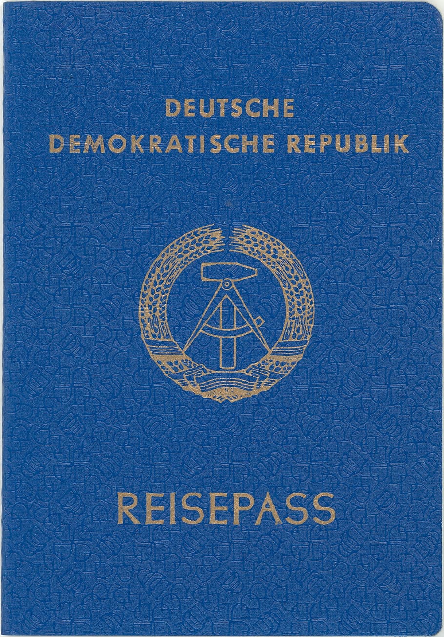 deutsche demokratische republik passport, Passport, Article, Ddr, lack of article once, yesterday, blue, text, communication, mail