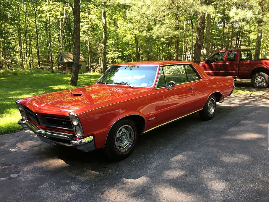 Pontiac, Gto, Red, Car, pontiac, gto, red, car, old-fashioned, retro Styled, vintage Car, outdoors