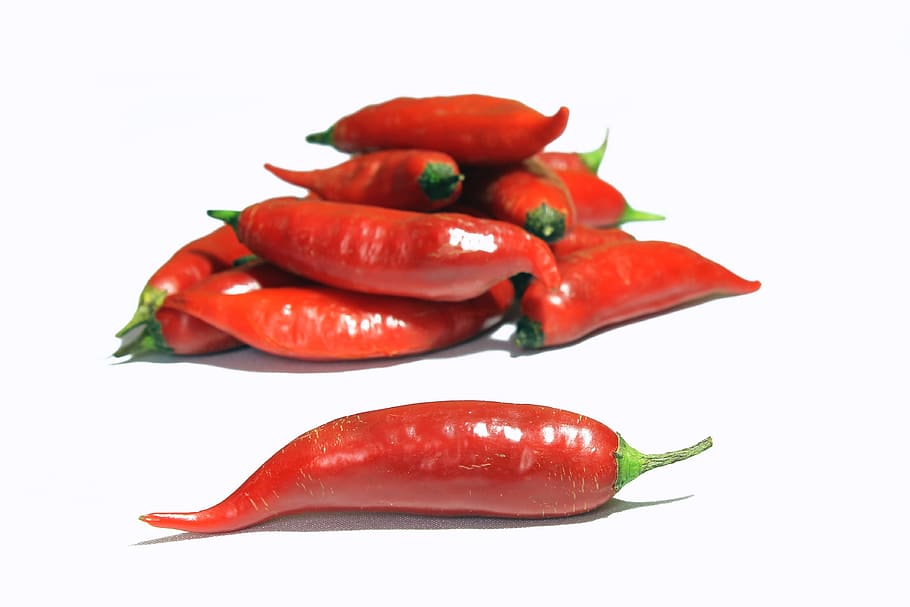 pimenta vermelha, pimenta, senhora de dedo de pimenta, tempero, sensação de queimação, vermelho, vegetal, comida, frescura, calor - temperatura