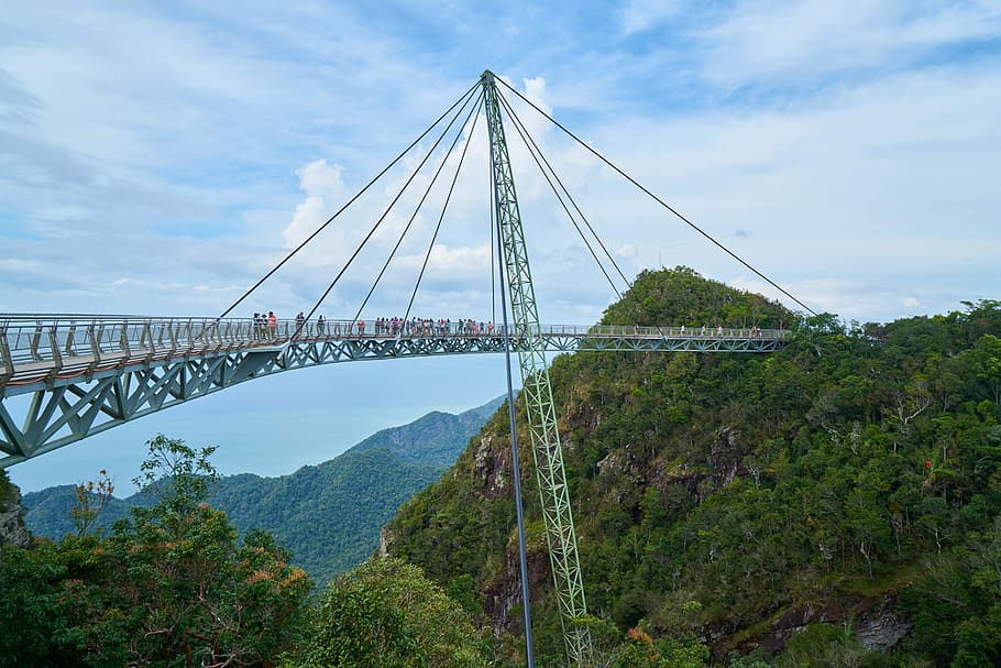 Bridge, Rope, Architecture, Steel, structure, high, daniel, metal, asian, malaysia