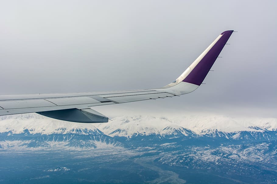 avión, ventana, asiento de ventana, ver, vista de asiento de ventana, Himalaya, Cachemira, Srinagar, ala, volador