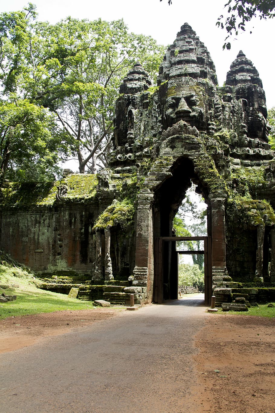 brown, ruins, trees, daytime, siem reap, angkor wat, angkor, archeology, architecture, asia