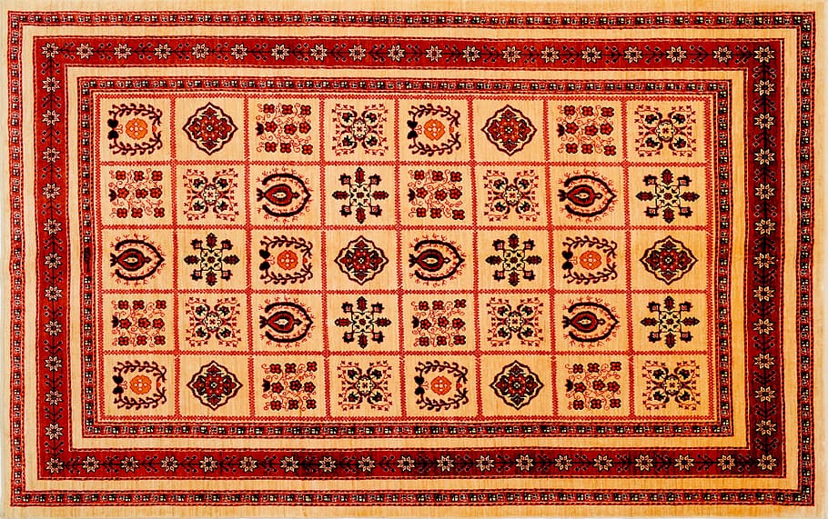 carpet, orient, hand-knotted, pattern, architecture, design, backgrounds, red, history, craft