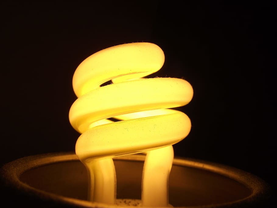 the light bulb, macro, yellow, closeup, illuminated, lighting equipment, light bulb, energy efficient, electricity, studio shot