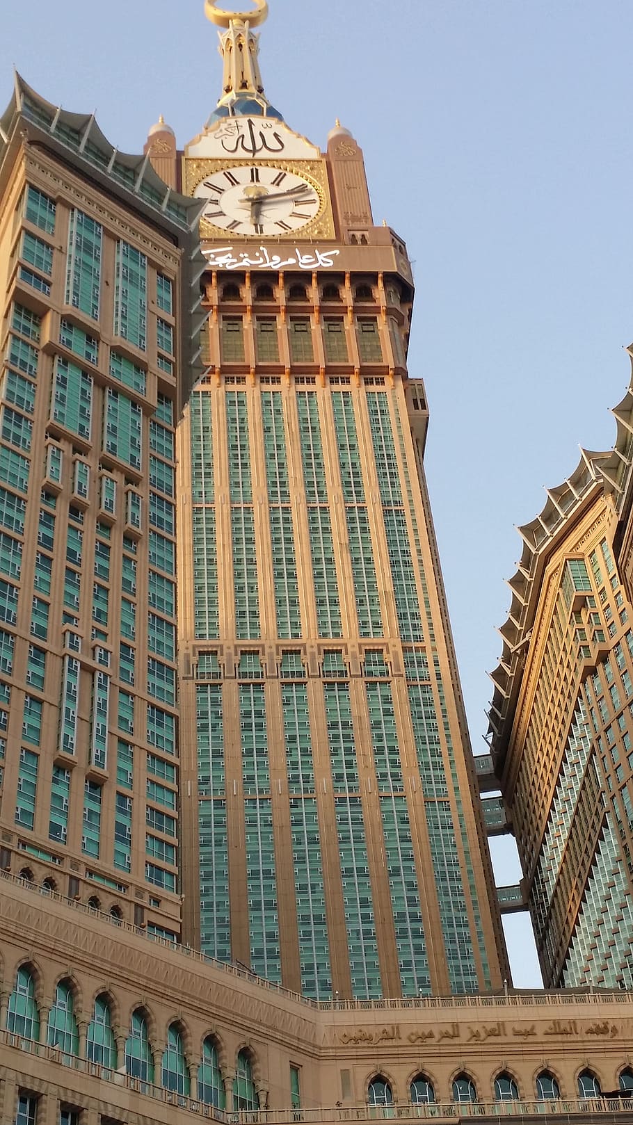 brown, concrete, tower clock, daytime, the clock tower in makkah, saudi arabia, taken during ramadhan 2015, building exterior, architecture, built structure