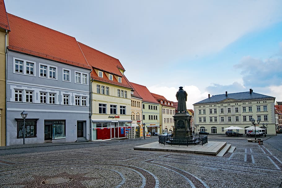 Lutherstadt, Eisleben, Sajonia-Anhalt, Alemania, casco antiguo, historia, edificio, mercado, lugares de interés, Luther Memorial