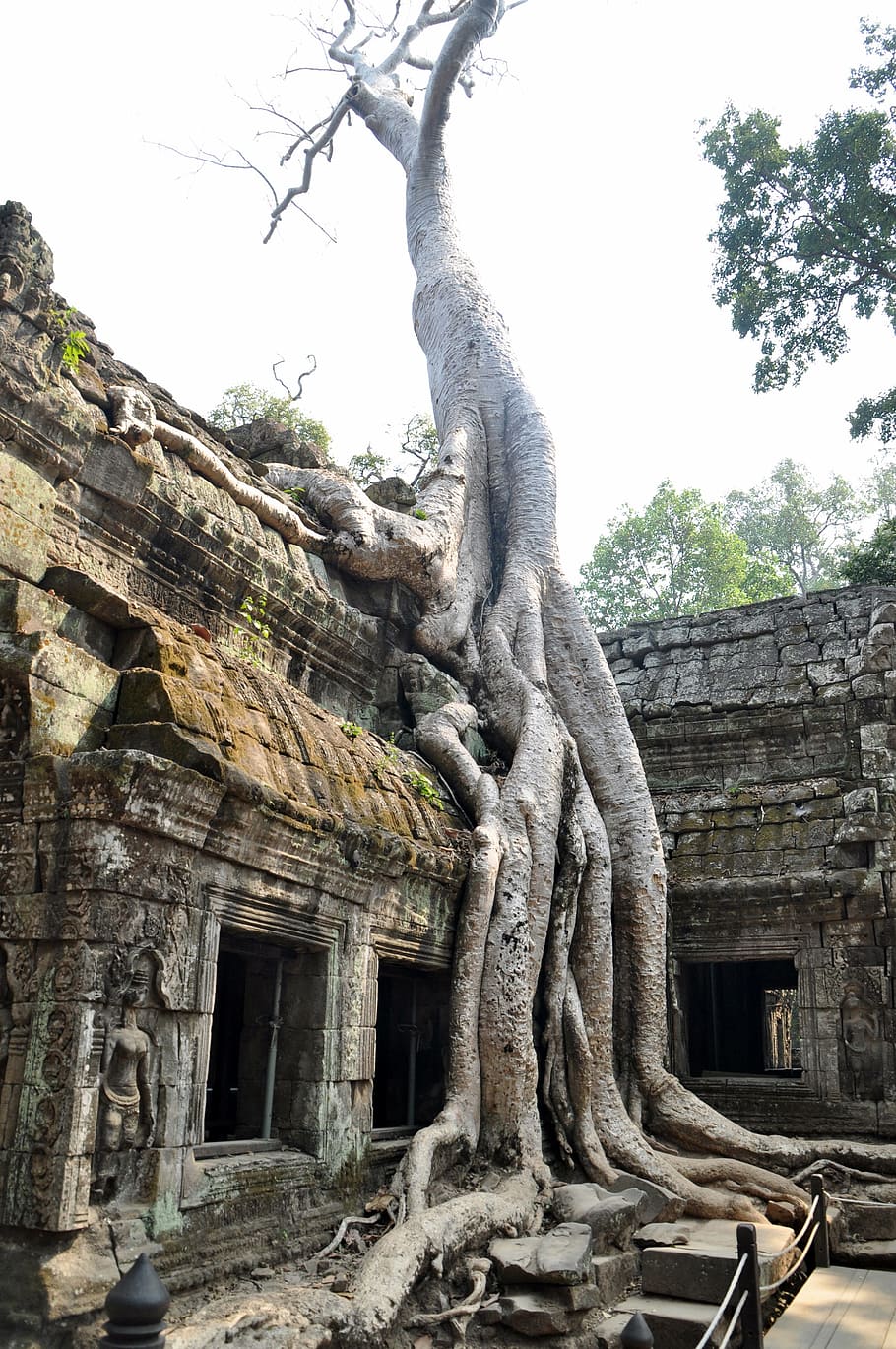 Angkor, Hinduism, Faces, Temple, Complex, temple complex, history, sculpture, historically, khmer