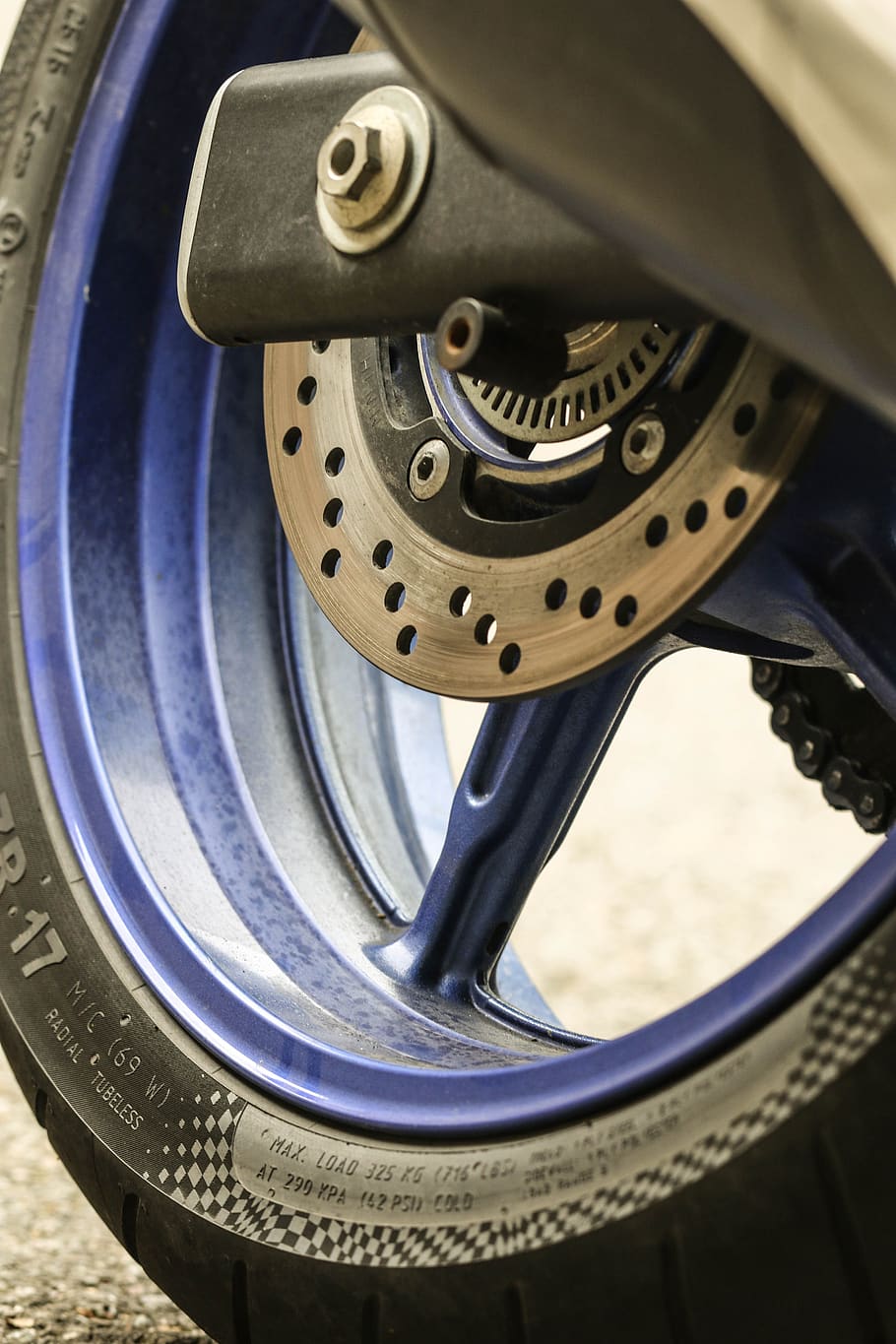 wheel, motorbike, motorcycle, bike, vehicle, metal, close-up, tire, bicycle, high angle view
