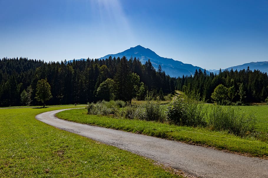 kitzbühel, horn, austria, tyrol, mountain peak, kaiser mountains, mountain, mountains, horn-gipfelbahn, panorama