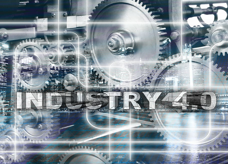 industria 4.0, digital, papel tapiz, industria, proyecto, engranajes, avance, alta tecnología, estrategia, investigación