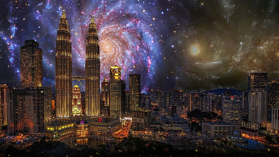 petronas, gemelo, torre, ciudad, kong kuala, edificio, torres, torre gemela petronas, singapur, torres gemelas