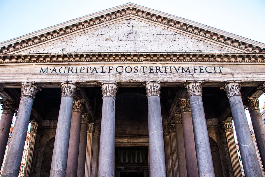 roma, panteón, italia, arquitectura, monumento, construcción, antigua, iglesia, turismo, templo
