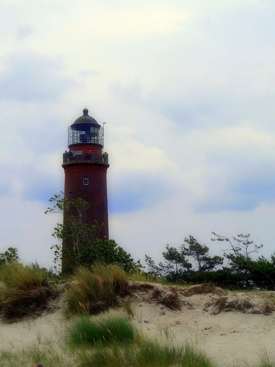 lighthouse, sky, travel, tower, instructions, architecture, coast, waters, nature, old