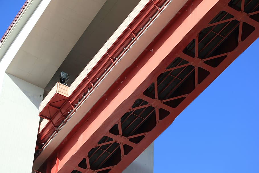 Portugal, Lisboa, ferrocarril, carretera, tren, puente, arquitectura, estructura construida, vista de ángulo bajo, exterior del edificio