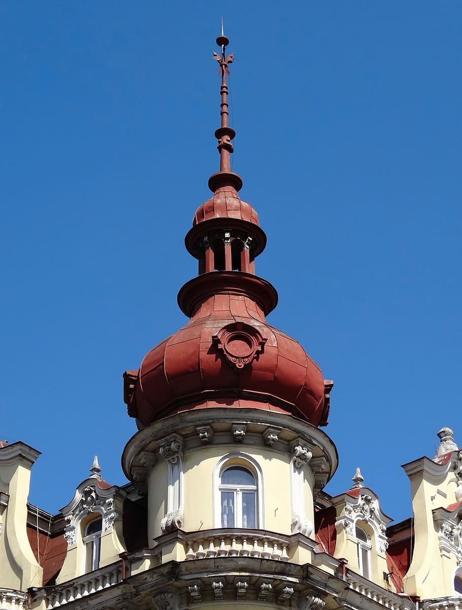 dom square, bydgoszcz, turret, tower, building, house, architecture, poland, built structure, sky