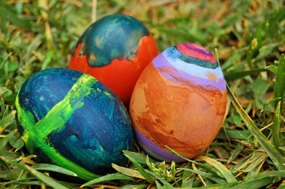 Paskah, telur, telur dicat, sarang, rumah, taman, berburu telur, kerajinan tangan, Minggu Paskah, Paskah berburu