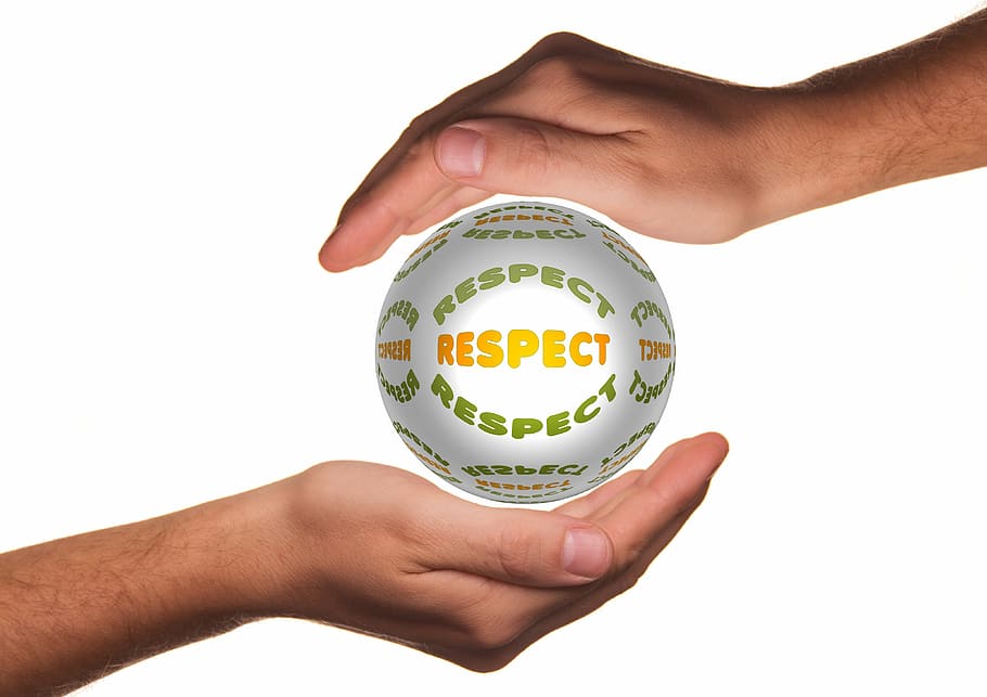 respect text, hand, offer, handful of, help, respect, awe, attention, recognition, admiration