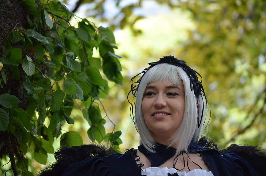 cosplay, character, manga, anime and comic, headshot, portrait, one person, plant, tree, leisure activity