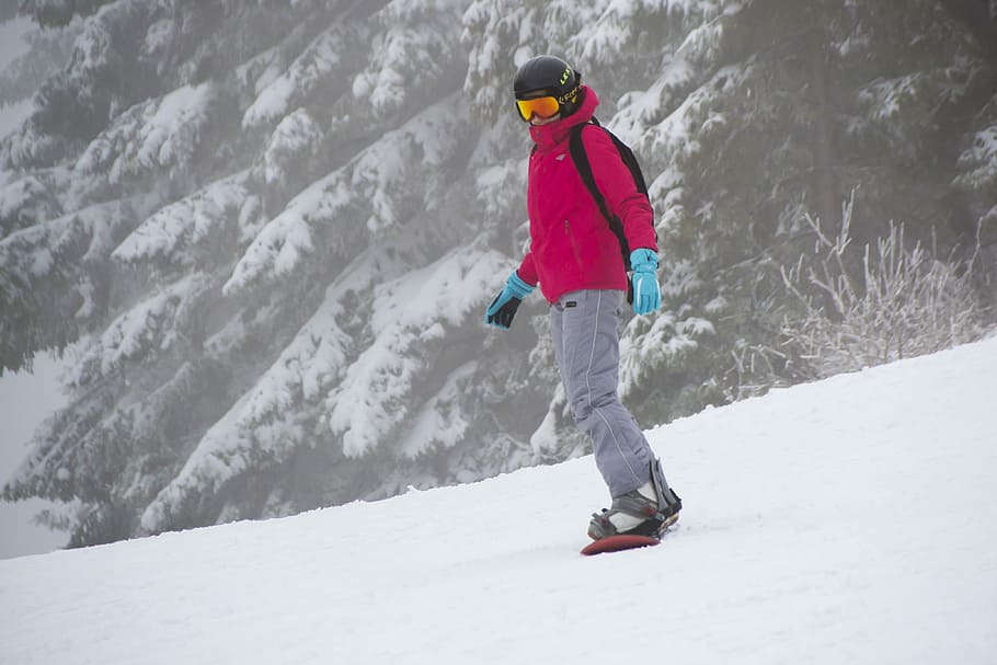 Snowboarder, esquiador, inverno, esportes de inverno, esqui, inclinação, saúde, neve, teleférico, inclinação de neve